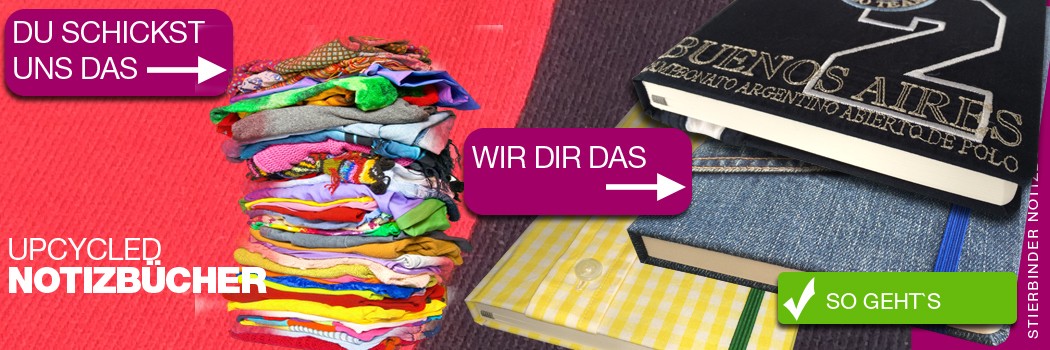 Up-cycled Notizbücher