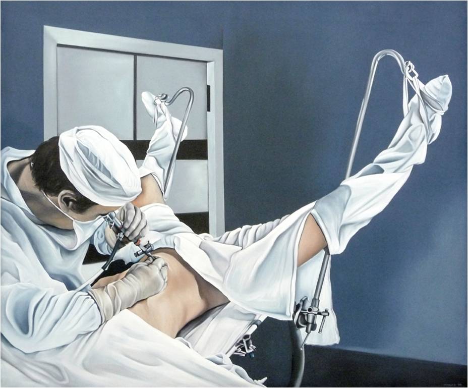 Maina Miriam Munsky. Sonde, 1974, Acryl auf Nessel, 150 x 180 cm.