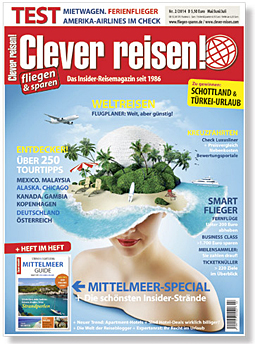 Die aktuelle Ausgabe der Clever reisen! ist ab sofort am Kiosk erhältlich. Die aktuelle Ausgabe der Clever reisen! ist ab sofort am Kiosk erhältlich.