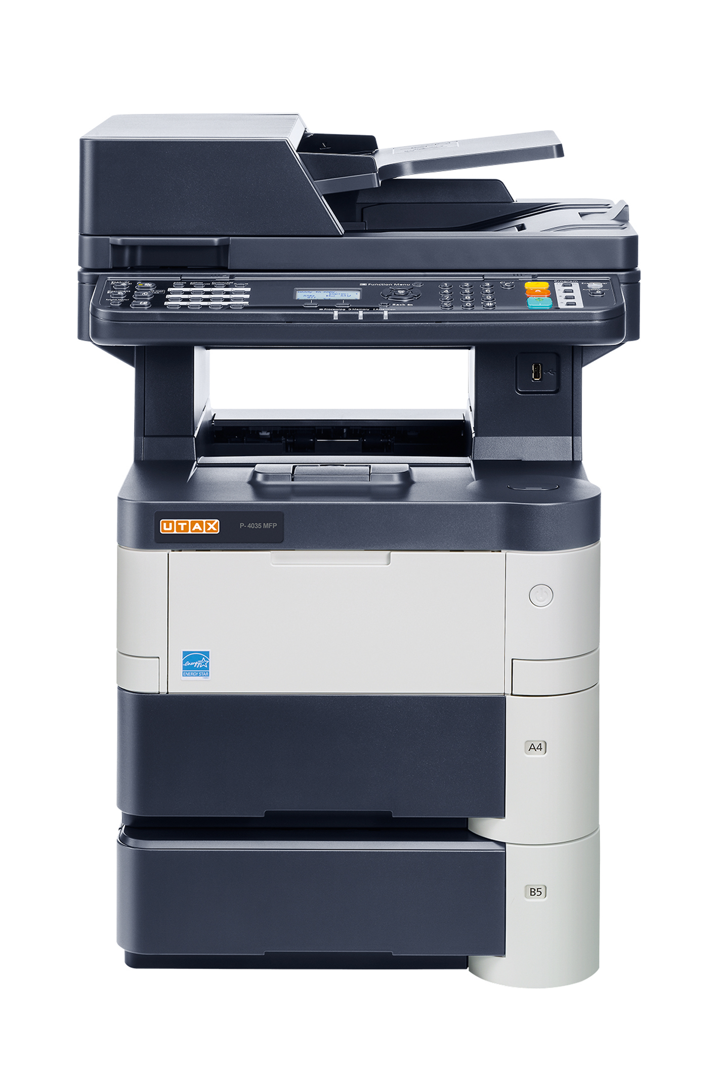 Das P-4035 MFP von UTAX gehört zu einer neuen monochromen Produktfamilie. Das P-4035 MFP von UTAX gehört zu einer neuen monochromen Produktfamilie.