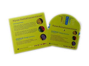 Myom-Reduktionsrechner gedruckt bei der Qualitätsdruckerei Piacek. Myom-Reduktionsrechner gedruckt bei der Qualitätsdruckerei Piacek.
