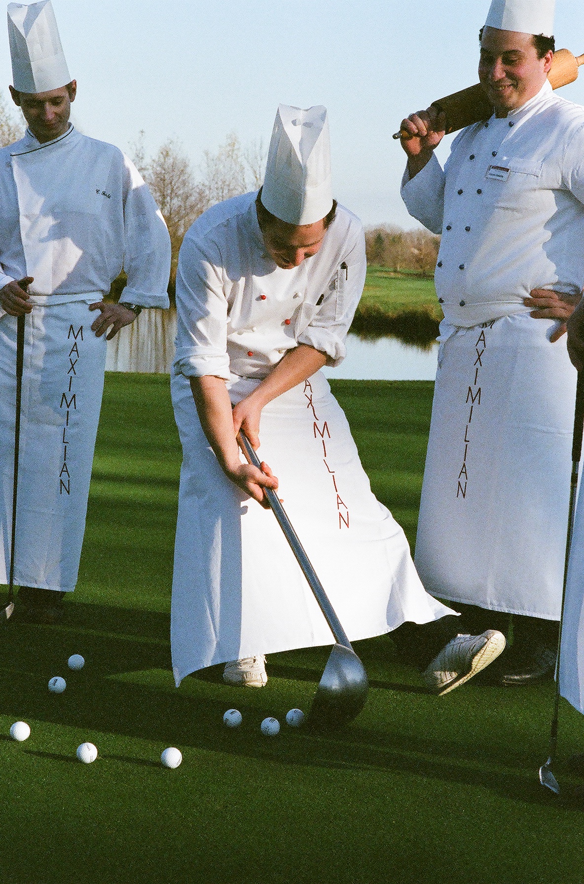Spitzenköche auf dem Golfplatz bei der Golf WM im Hartl Resort