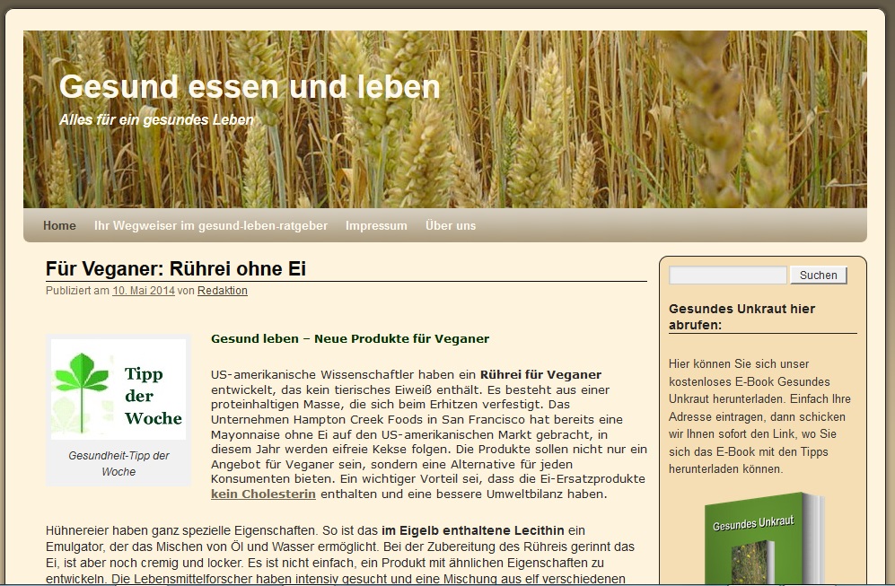 gesund-leben-ratgeber.de: Gefahr vom Ei
