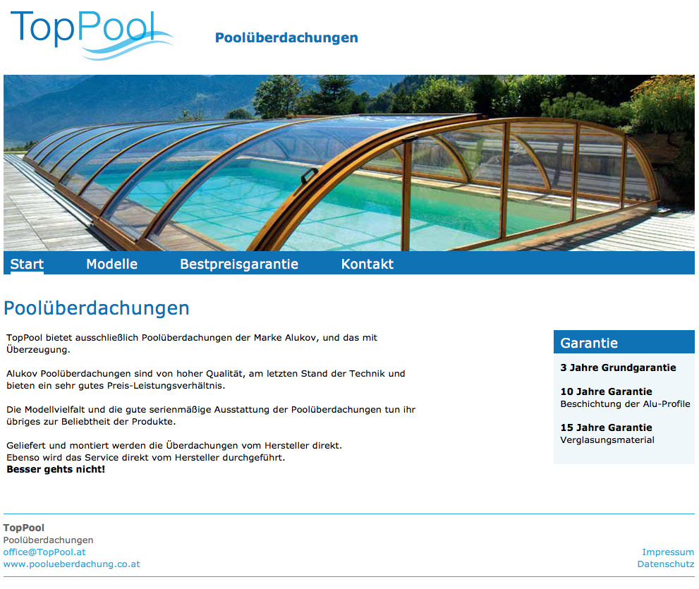 TopPool Poolüberdachungen