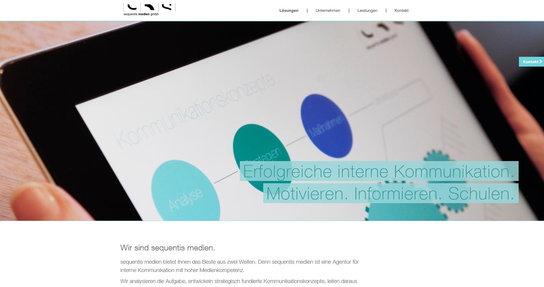 Neuer Internetauftritt der Sequentis Medien GmbH Neuer Internetauftritt der Sequentis Medien GmbH
