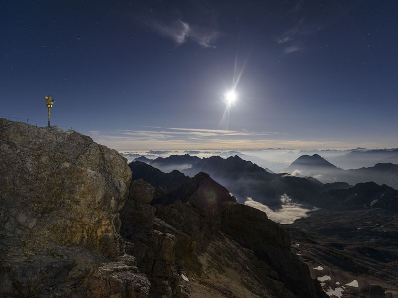 Die Zugspitze: Deutschlands höchster Berg. Die Zugspitze: Deutschlands höchster Berg.