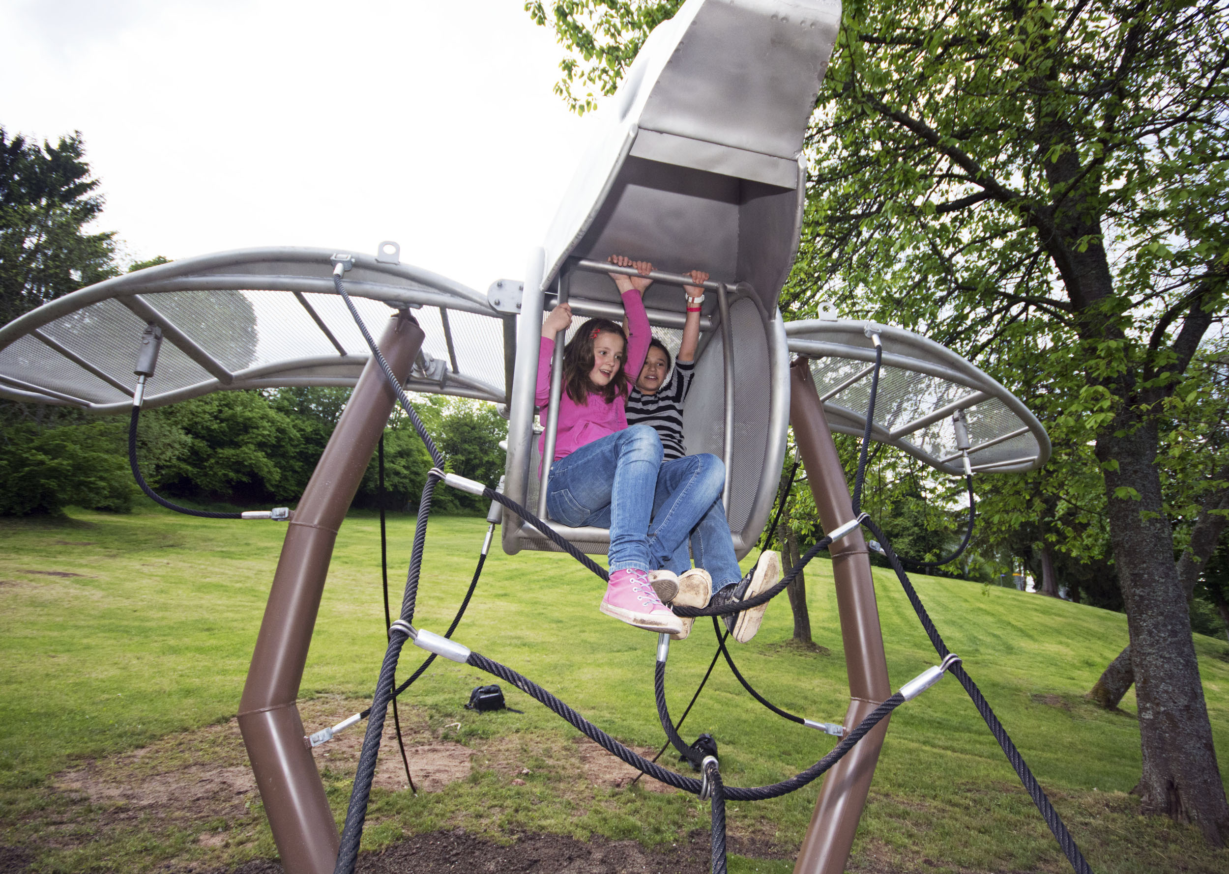 Wissenschaftliche Experimentierstation?Ornithopter?im Pirmasenser Naturpark Strecktal
