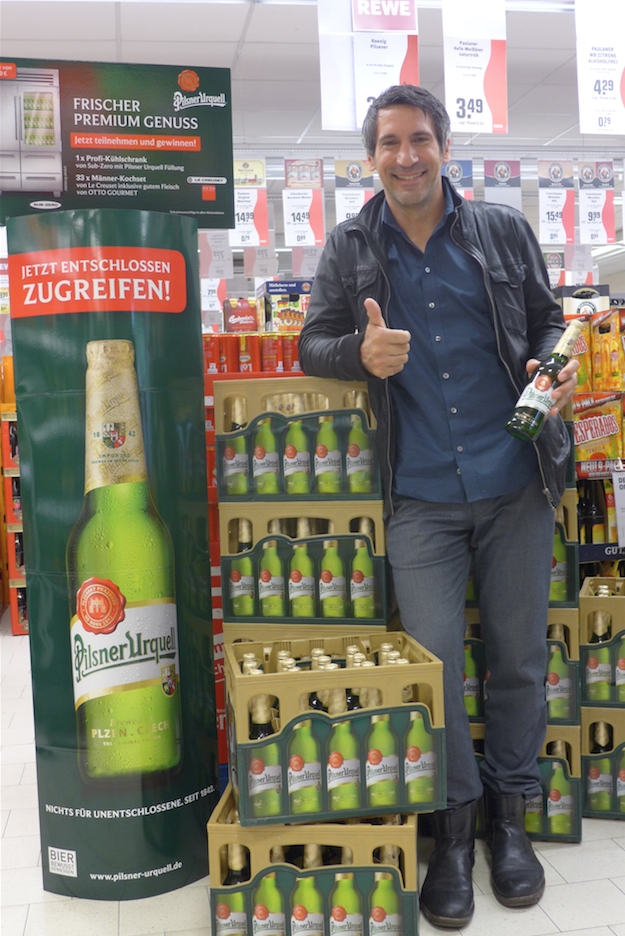Birk Glitz, Gewinner des Pilsner Urquell-Hauptpreises: ein Luxus-Kühlschrank im Wert von 15.000?!