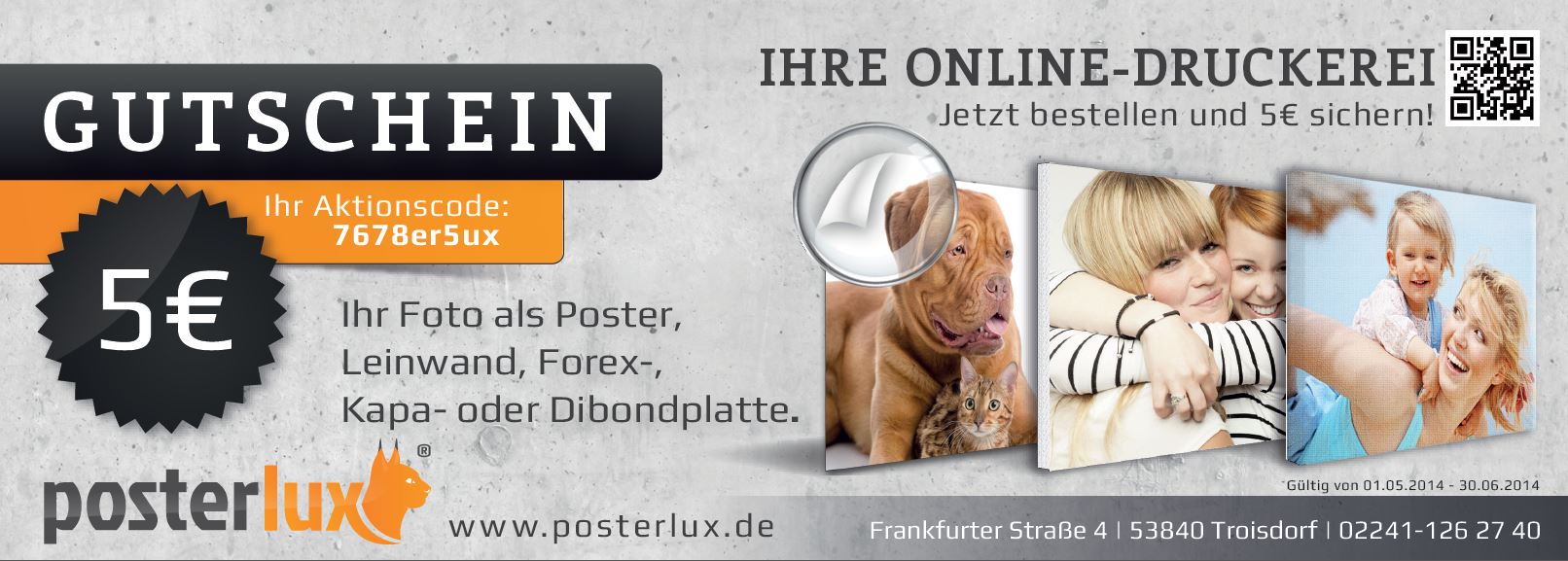 Gutschein von Posterlux.de Gutschein von Posterlux.de