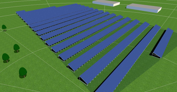 Visualisierung Solarpark Brück Visualisierung Solarpark Brück