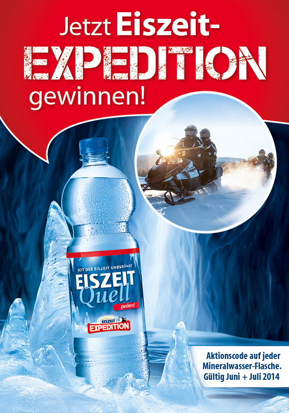 Jetzt mit EiszeitQuell eine Reise ins Eis gewinnen! Jetzt mit EiszeitQuell eine Reise ins Eis gewinnen!