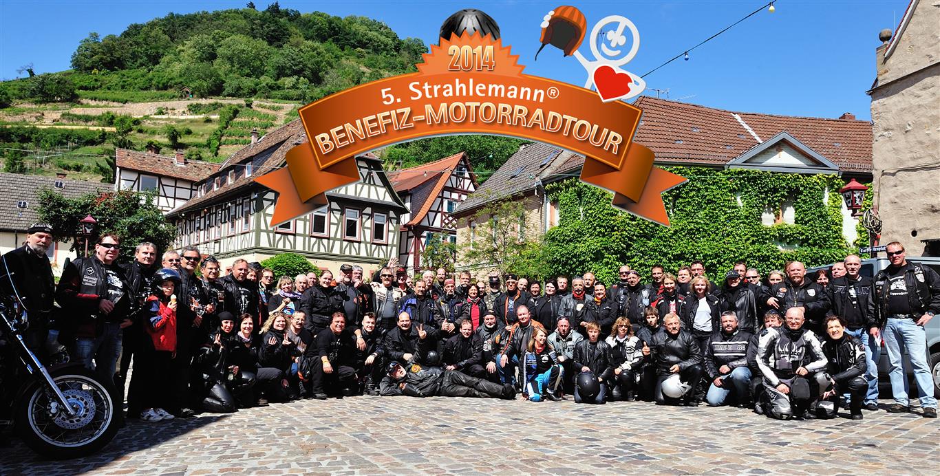 Die Strahlemann Benefiz-Motorradtour findet am 22. Juni 2014 bereits zum fünften Mal statt.