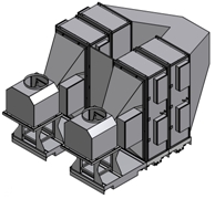 Modulare Großfilteranlage AC 16002 mit Gebläseeinheit