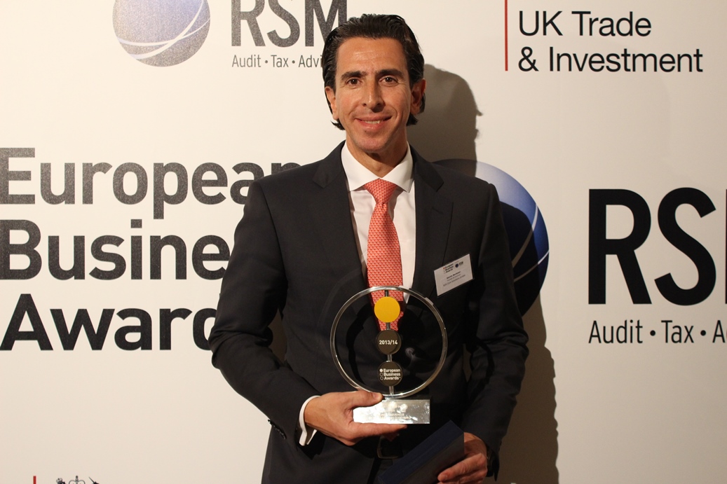 RSM gratuliert Gewinner Karim Barkawi, B2X Care Solutions, zum EBA 2014