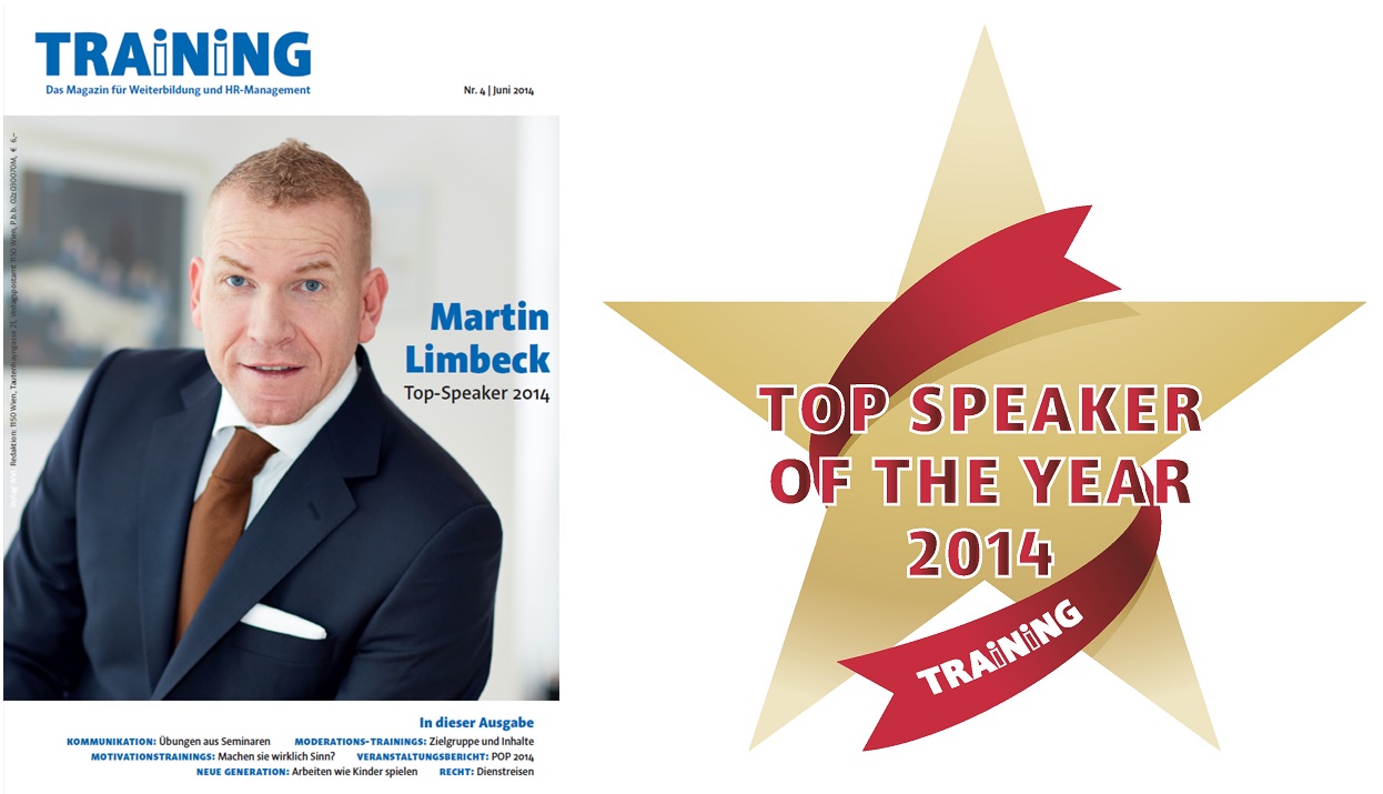 Martin Limbeck ist Top Speaker of the Year 2014 Martin Limbeck ist Top Speaker of the Year 2014