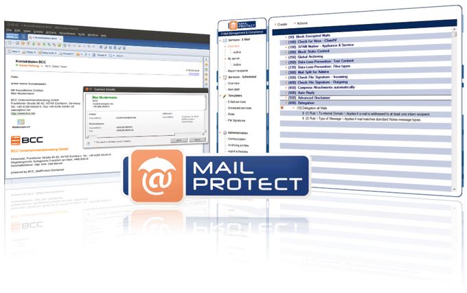 Zentrales E-Mail-Management mit BCC MailProtect Zentrales E-Mail-Management mit BCC MailProtect