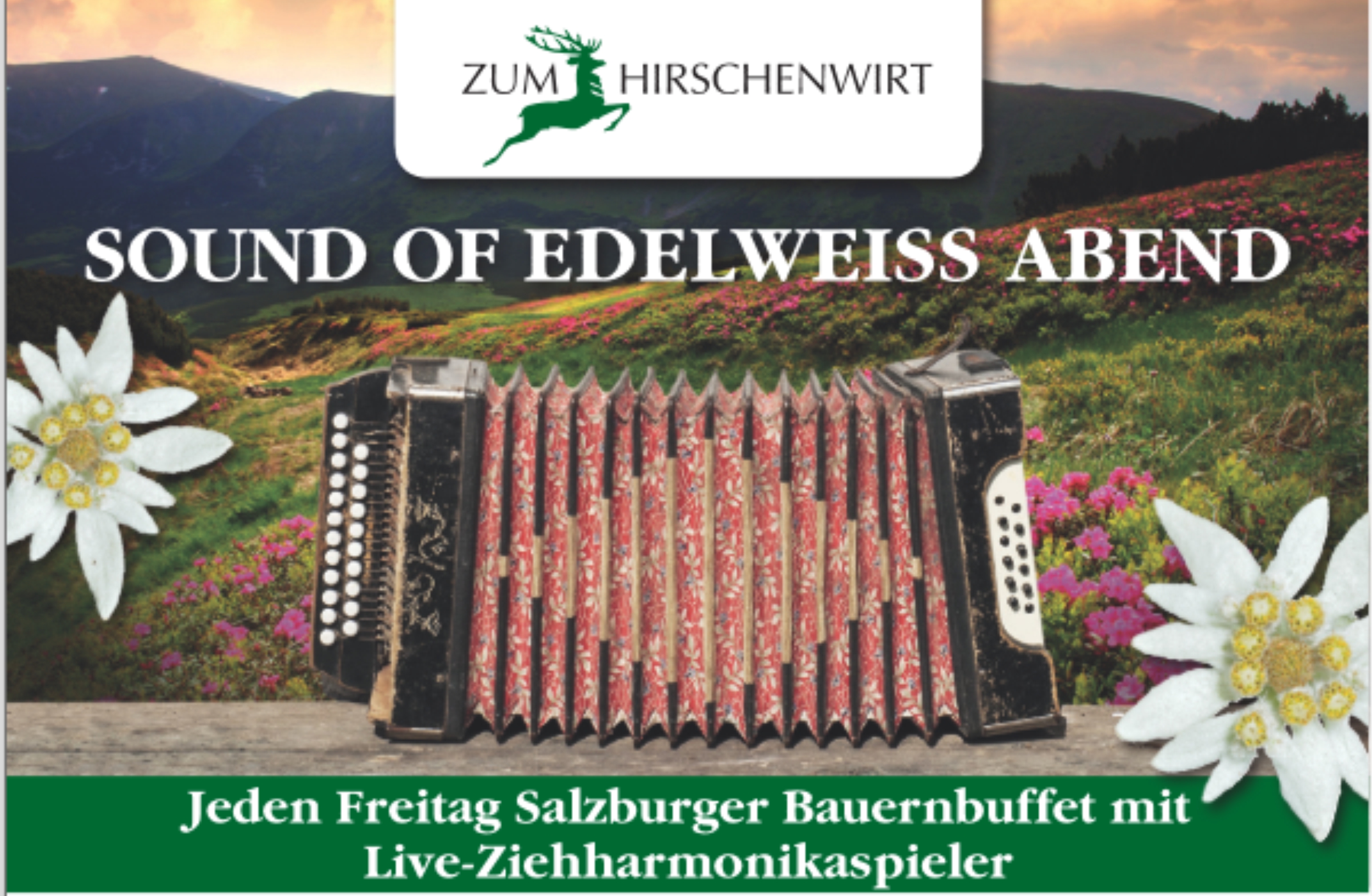 Stimmung und die schönsten Salzburger Volkslieder mit Volksmusikstar Markus Grill - jeden Freitag im