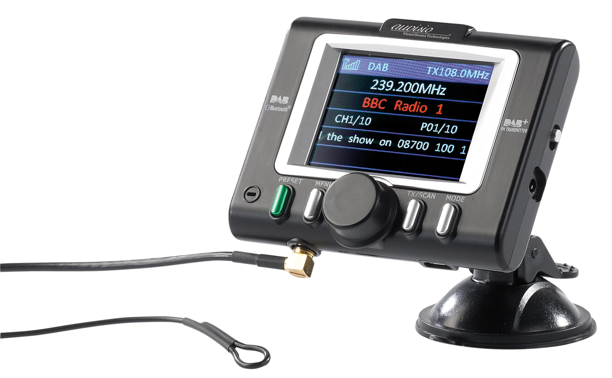 auvisio DAB+ FM-Transmitter FMX-570.ds + Bluetooth&Freisprecher auvisio DAB+ FM-Transmitter FMX-570.ds + Bluetooth&Freisprecher