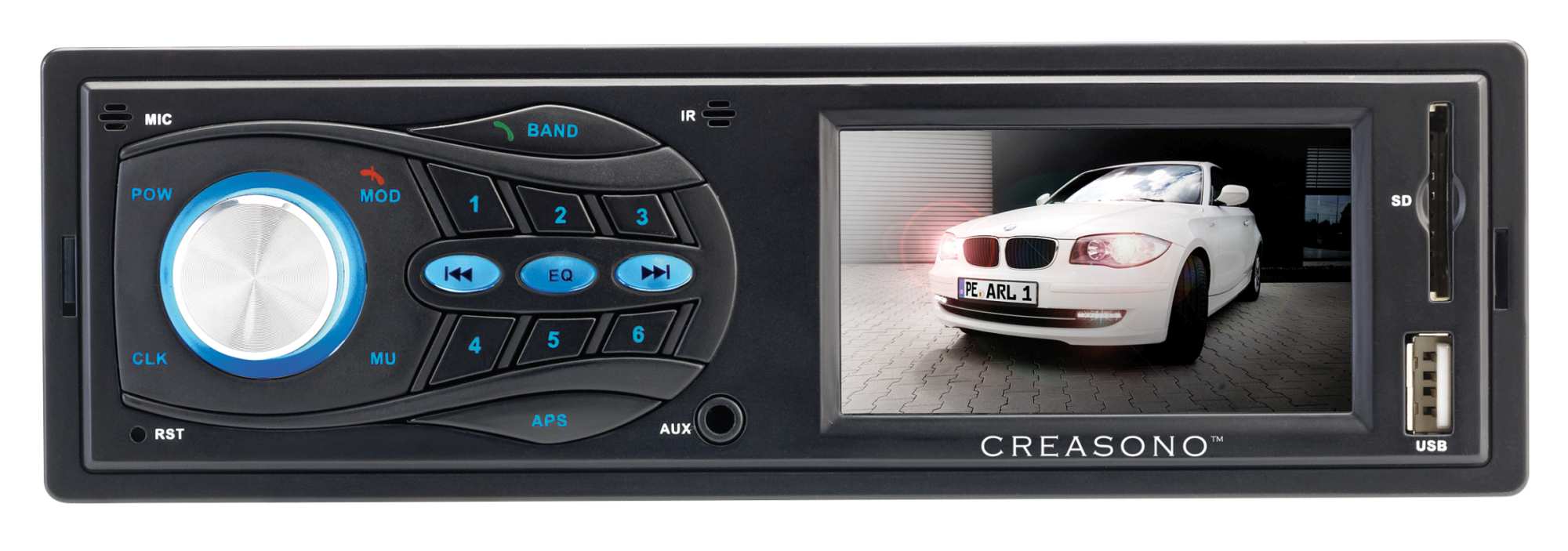 Creasono 1-DIN-Autoradio CAS-3310BT mit 3-TFT-Display, BT&RDS, www.pearl.de Creasono 1-DIN-Autoradio CAS-3310BT mit 3-TFT-Display, BT&RDS, www.pearl.de