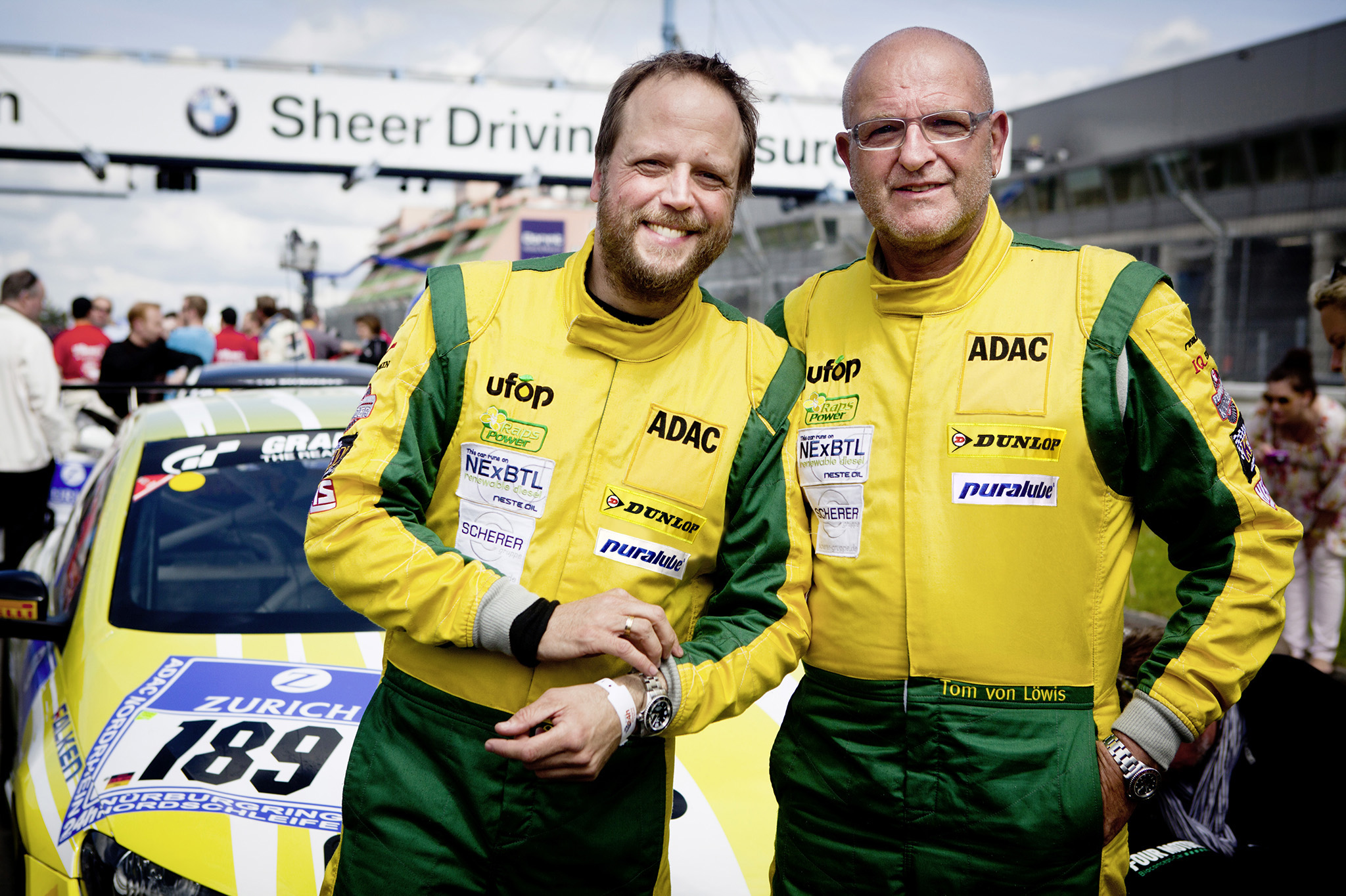 Smudo, Frontmann der Band Die Fantastischen Vier und der ehemalige DTM-Fahrer Thomas von Löwis of Me