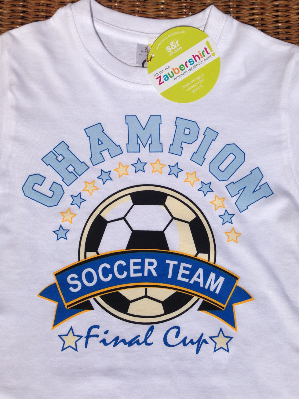 Zaubershirt - Fußball-Motiv Zaubershirt - Fußball-Motiv