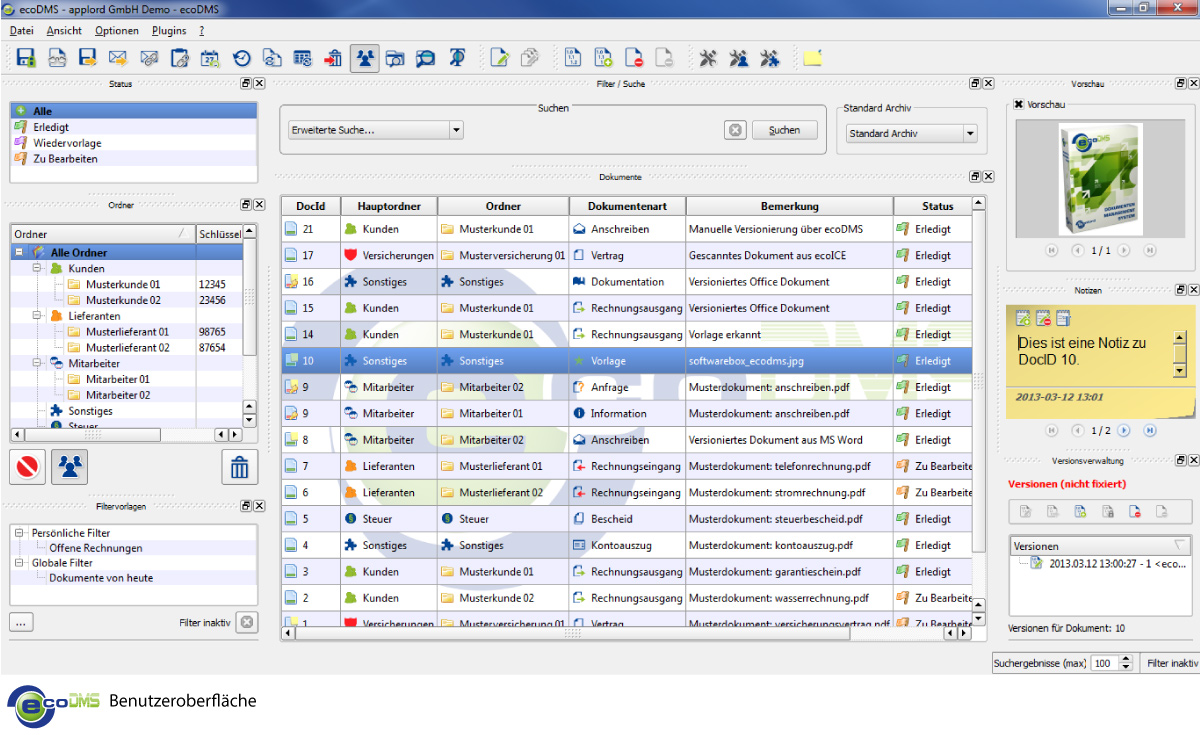 Dokumente professionell scannen, archivieren,verwalten mit dem flexiblen Dokumentenmanagementsystem Dokumente professionell scannen, archivieren,verwalten mit dem flexiblen Dokumentenmanagementsystem