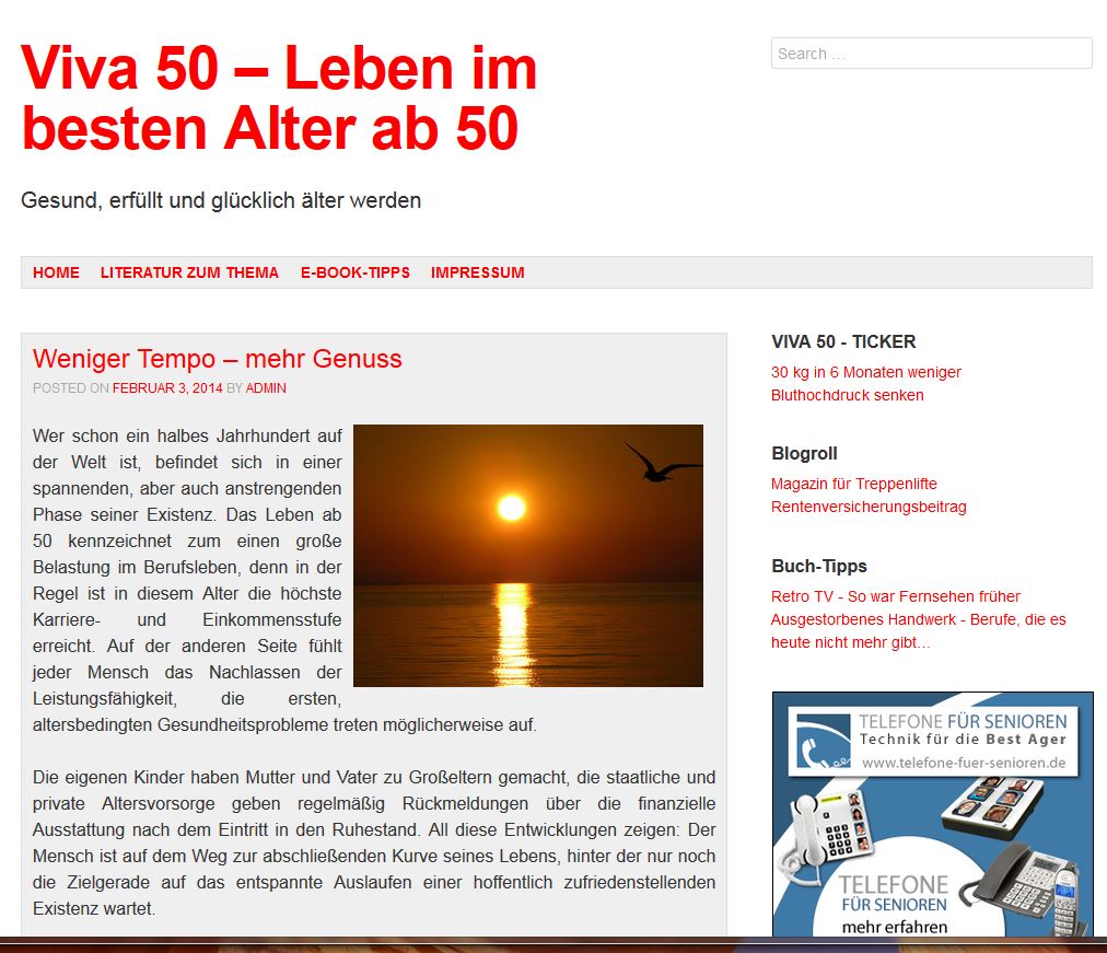 Leben ab dem 50