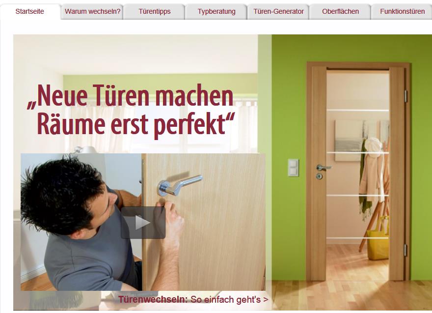 Die neuen Videos auf www.tuerenwechsel.de