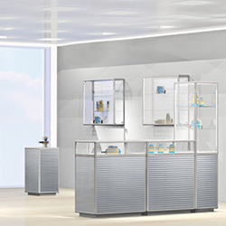 Vitrinenserie Alu Cube