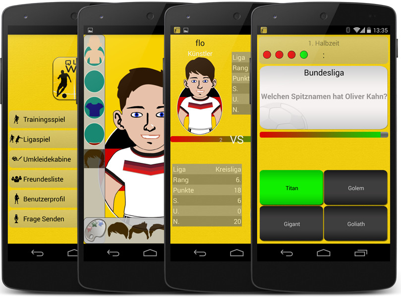 Fußball Quiz WM Screenshots