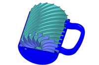 Prototyp einer Tasse aus innovativen Phasenwechselmaterialien, kurz PCM