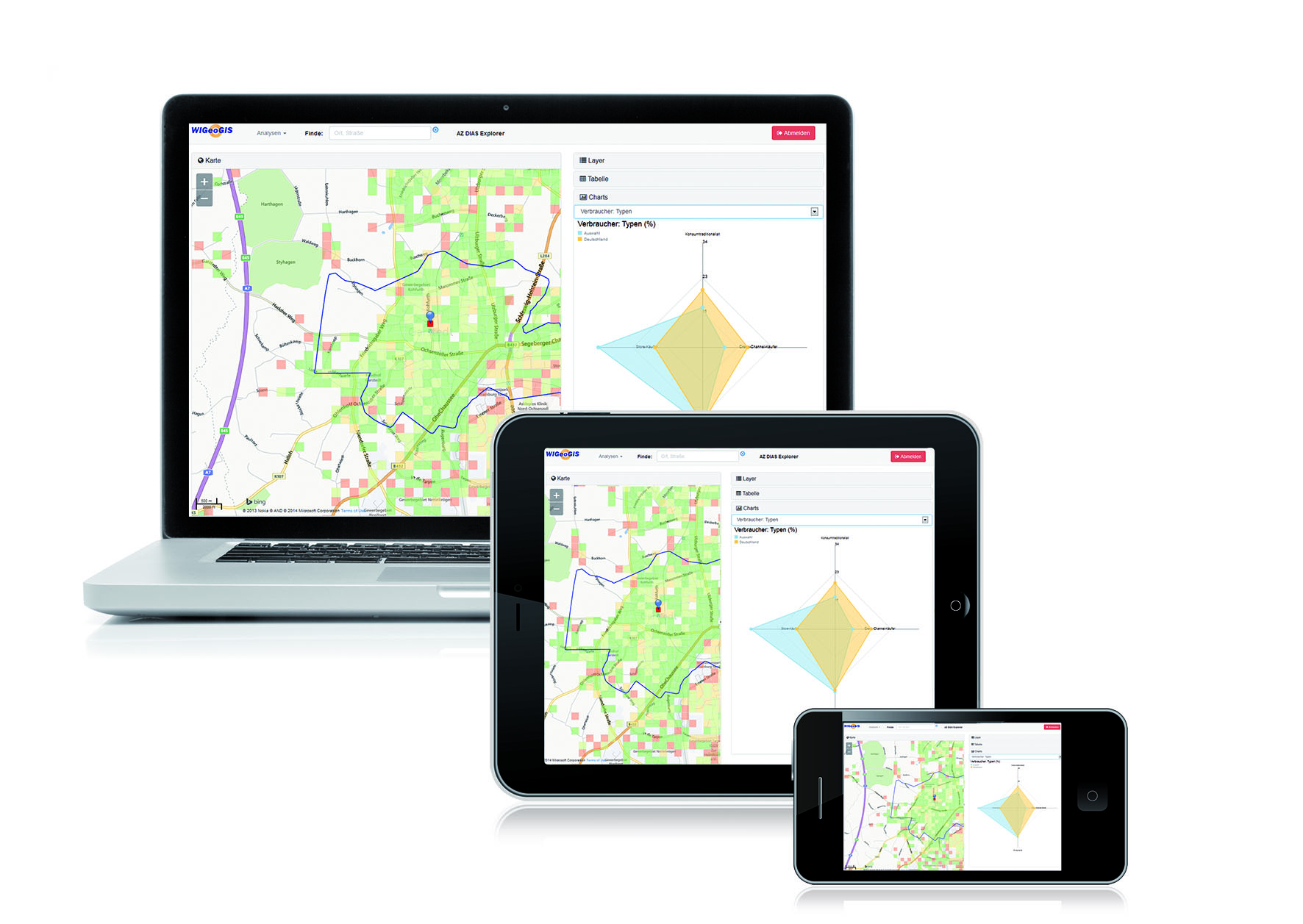Geomarketing visualisiert das regionale Cross-Channel-Verhalten von Verbrauchern. Agenturen steuern Geomarketing visualisiert das regionale Cross-Channel-Verhalten von Verbrauchern. Agenturen steuern