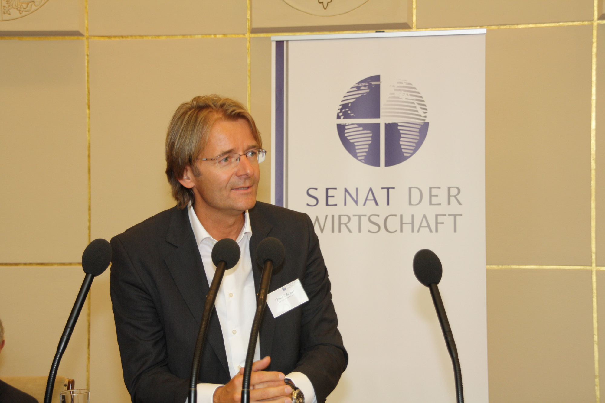Gerhard Bruder, neuer Vizepräsident des Senats der Wirtschaft Gerhard Bruder, neuer Vizepräsident des Senats der Wirtschaft