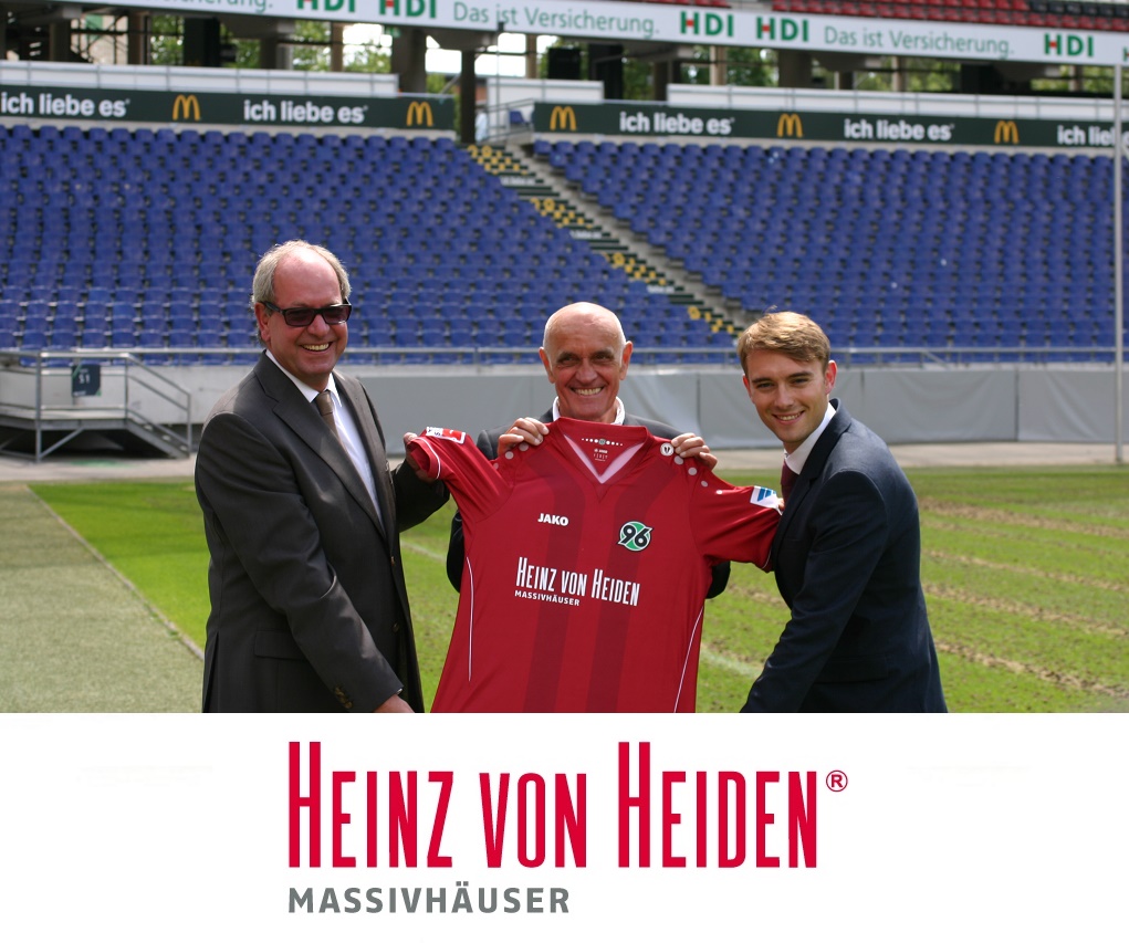 Heinz von Heiden GmbH Massivhäuser wird neuer Haupt- und Trikotsponsor von Hannover 96 Heinz von Heiden GmbH Massivhäuser wird neuer Haupt- und Trikotsponsor von Hannover 96