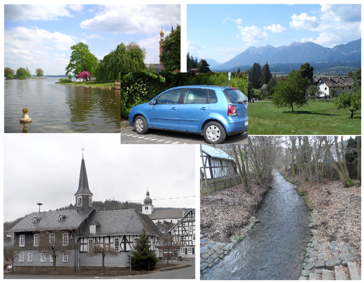 Reiseberichte, Autotests, Heimatliches bei presseweller und buch-juwel. (Mont.: jw)