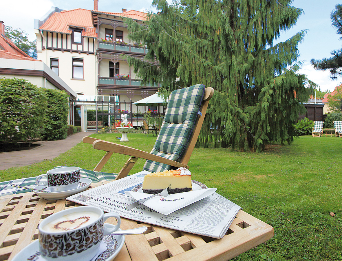 Garten des Vitalhotels am Stadtpark Bad Harzburg