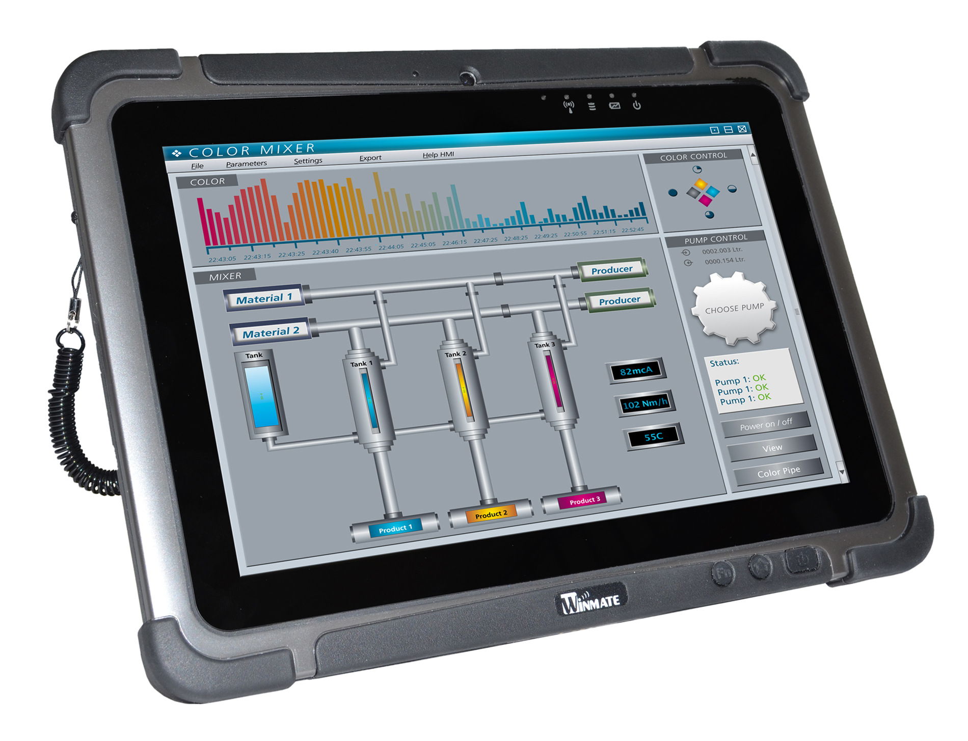 10,1 rugged Tablet-PC mit Fallschutz für den industriellen Einsatz