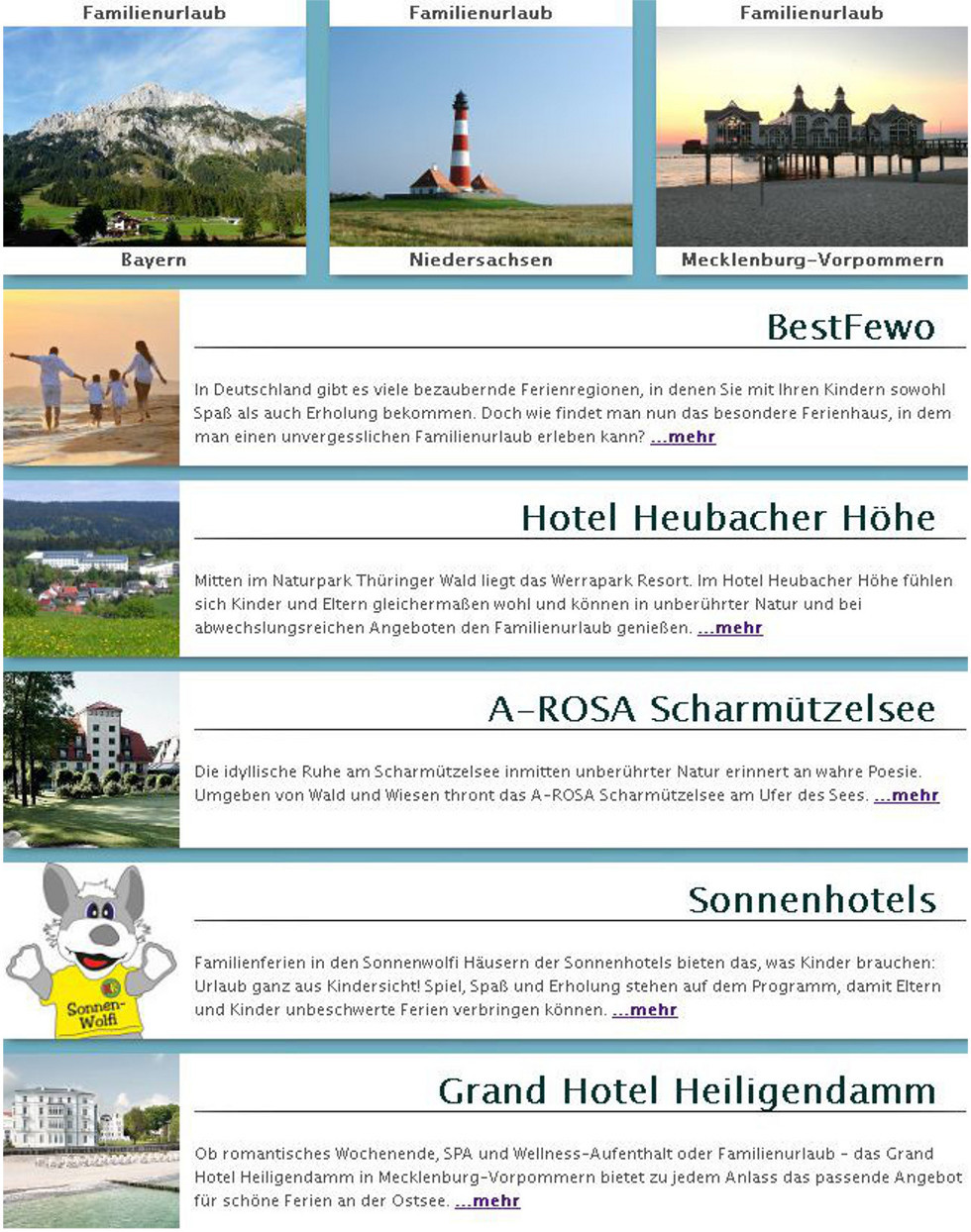 Familienurlaub-Tipps auf Familienportal kribbelbunt.de Familienurlaub-Tipps auf Familienportal kribbelbunt.de