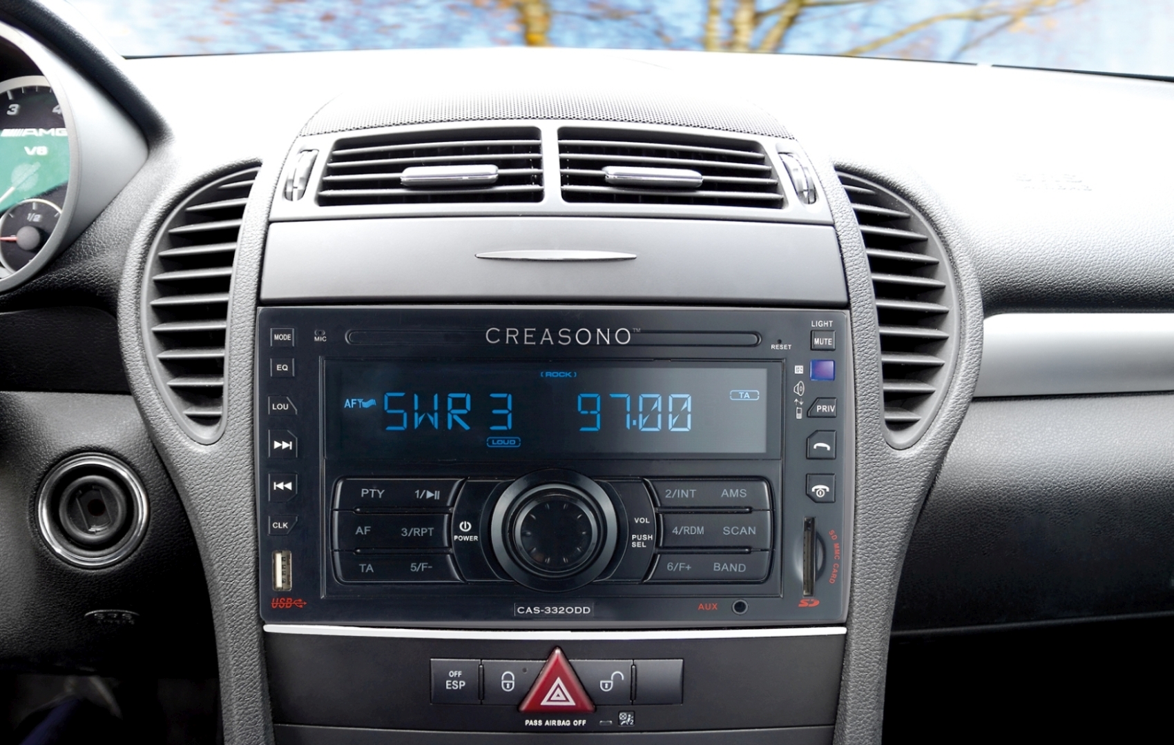 Creasono 2-DIN-MP3-Autoradio CAS-3320DD USB / SD / Bluetooth / RDS, www.pearl.de Creasono 2-DIN-MP3-Autoradio CAS-3320DD USB / SD / Bluetooth / RDS, www.pearl.de