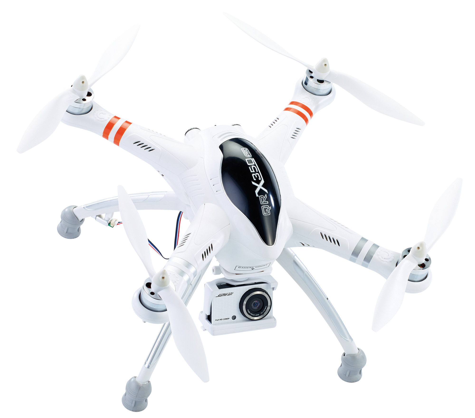 Simulus Quadrocopter QR-X350.PRO m. Fernsteuerung, Gimbal&Action-Cam, www.pearl.de Simulus Quadrocopter QR-X350.PRO m. Fernsteuerung, Gimbal&Action-Cam, www.pearl.de