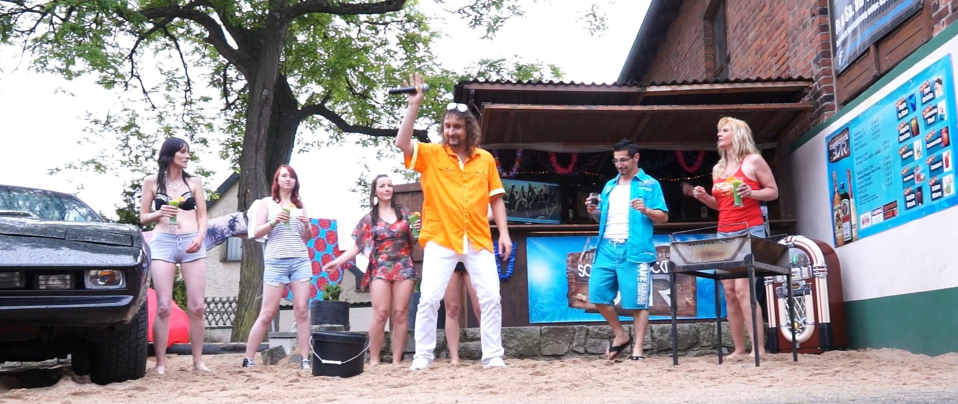 Während des Videodrehs zur neuen Single Während des Videodrehs zur neuen Single