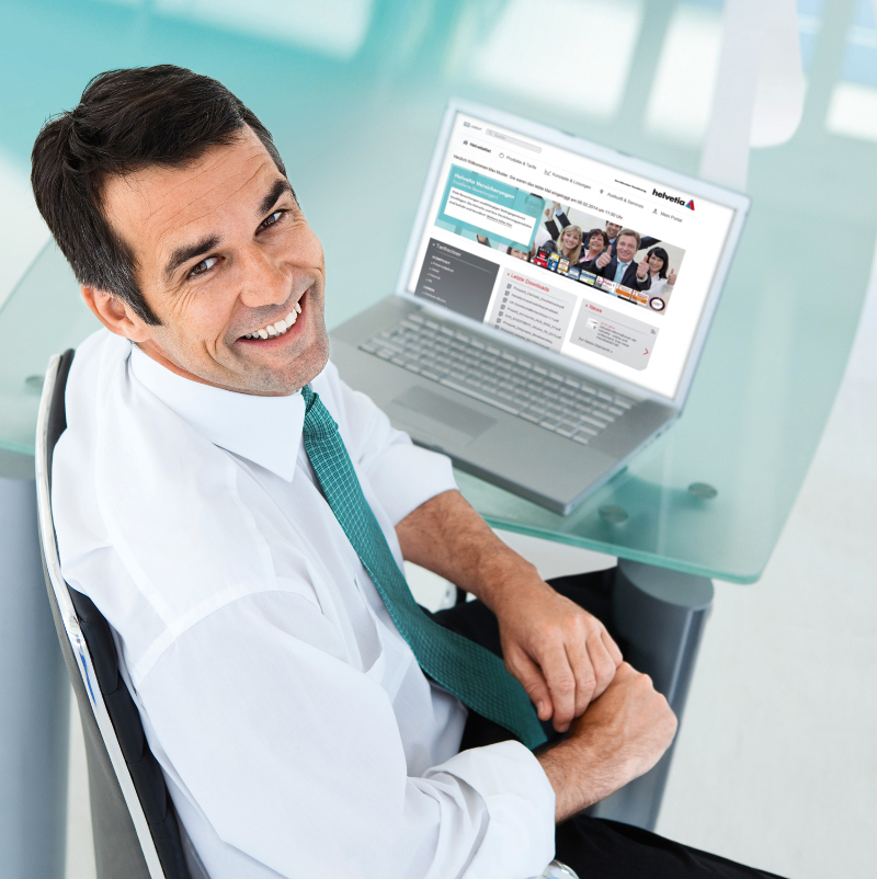 Modernes Design und neue Features: Das neue HelvetiaNet können Vertriebspartner ab sofort nutzen (He Modernes Design und neue Features: Das neue HelvetiaNet können Vertriebspartner ab sofort nutzen (He
