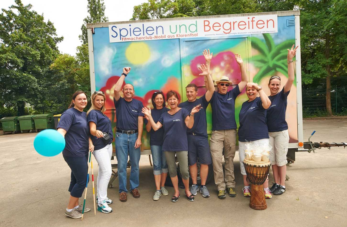 Das engagierte Team der Nassauischen Heimstätte um Regionalcenterleiter Ulrich Albersmeyer (3. v. l.