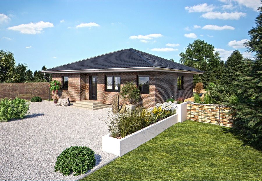 Ein Bungalow eignet sich auch für das selbstbestimmte Leben und Wohnen im Alter. (Foto: HANLO Haus)