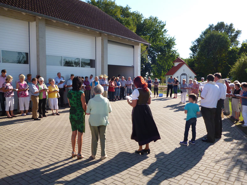 Einsegnung der St. Leonhard Kapelle auf der BALLERMANN RANCH, Blockwinkel Einsegnung der St. Leonhard Kapelle auf der BALLERMANN RANCH, Blockwinkel
