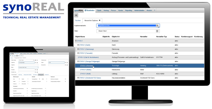 SynoREAL - Hausverwalter Software für die technische Immobilienverwaltung