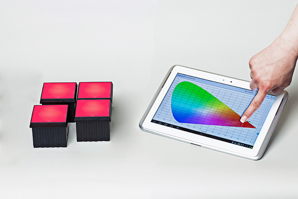 MAZeT regelt mit Smartphones und Tablets verschiedene Lichtstimmungen und?farben dauerhaft