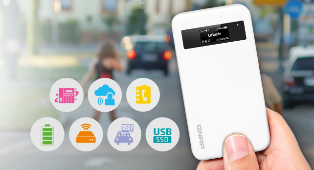 QNAPs mobiles NAS mit Akku zur Dateiaufbewahrung und für gemeinsamen Datenzugriff QNAPs mobiles NAS mit Akku zur Dateiaufbewahrung und für gemeinsamen Datenzugriff