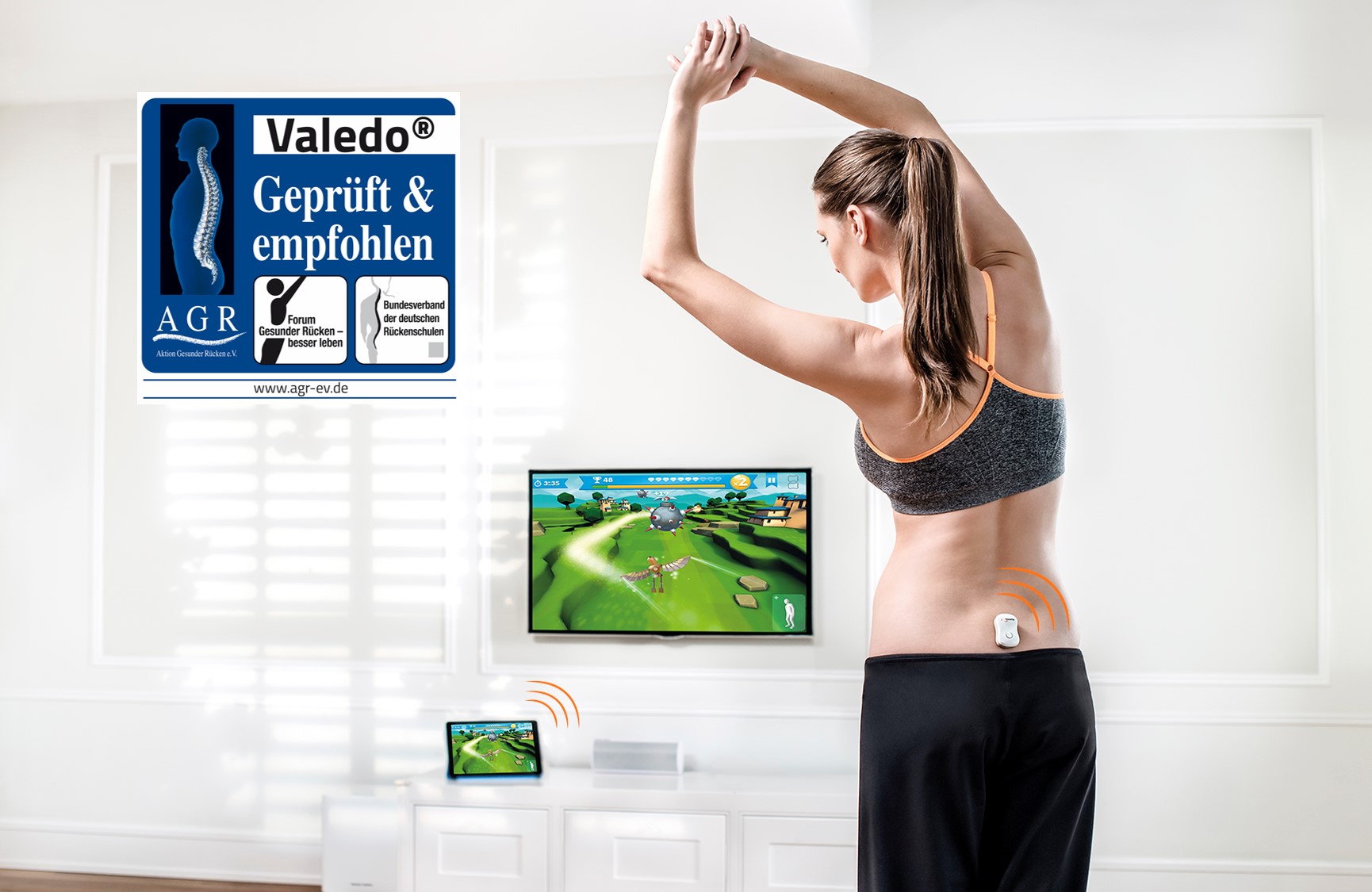 Mit dem Valedo wird spielerisch der Rücken trainiert?egal ob zu Hause, im Büro oder auf Reisen Mit dem Valedo wird spielerisch der Rücken trainiert?egal ob zu Hause, im Büro oder auf Reisen