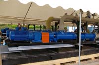 Allweiler-Exzenterschneckenpumpen sind als Entwässerungs- und Wärmetauscherpumpen eingesetzt.